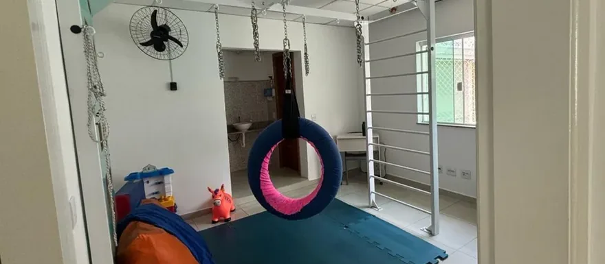 Sala de integração sensorial da Therapy Life usada nos atendimentos de movimento